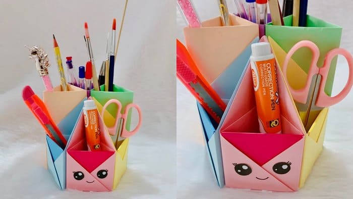 trang tri ban lam viec bang giay (4)